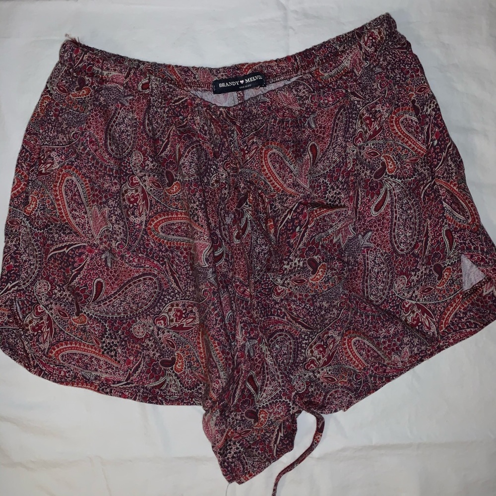 Brandy Melville paisley shorts